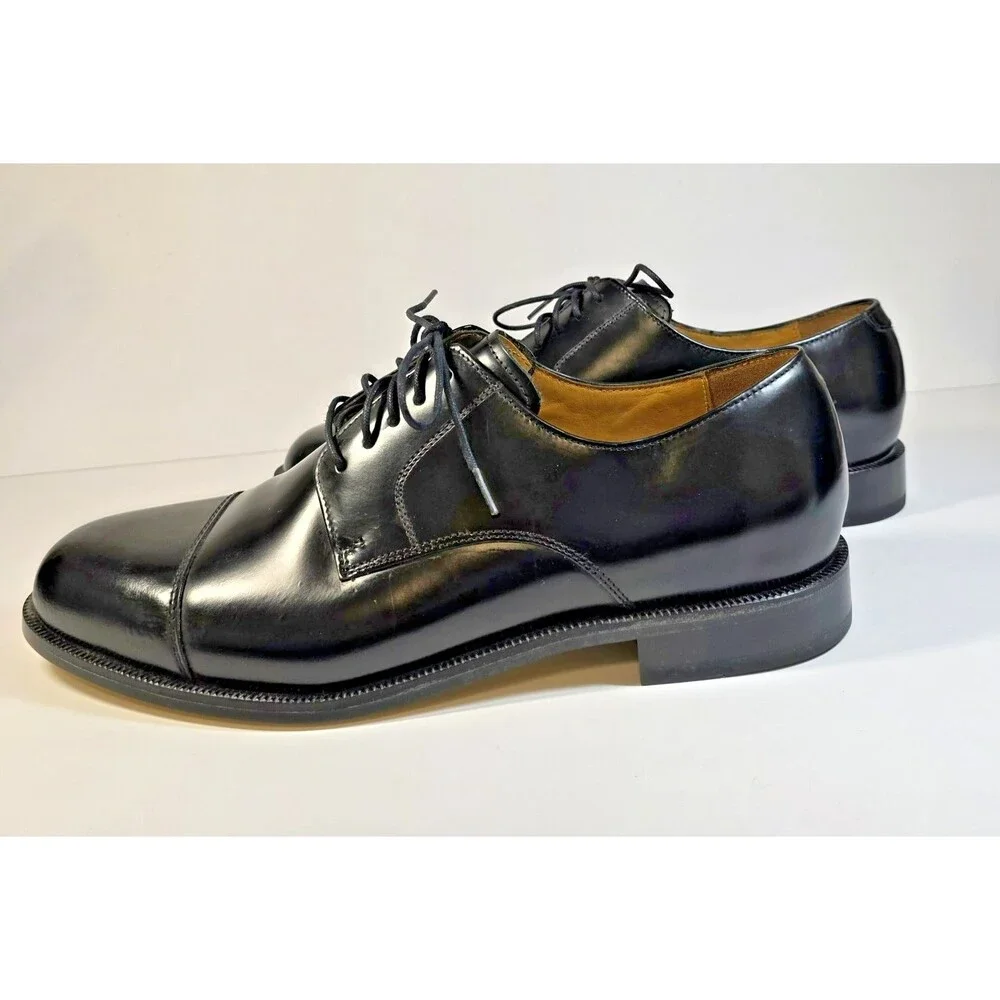 Men's Cole Haan size 10 M Black dress shoe Air Cater CPTOE